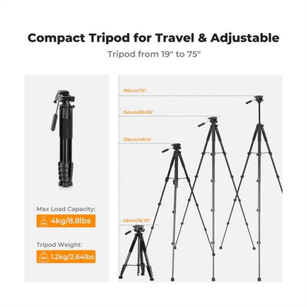 Trípode Kf Concept Kf09.126 190Cm Para Cámaras img #5