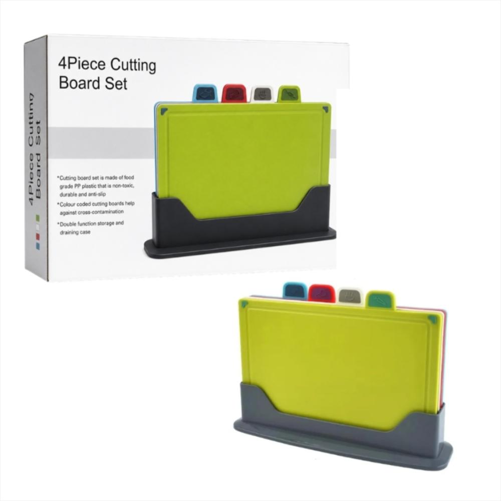 Set De Tablas De Picar Con Base Organizadora X4 img #1