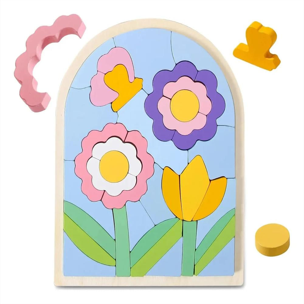 Rompecabezas Montessori Con Formas De Madera img #3