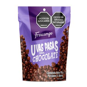 Uvas pasas FRESCAMPO con chocolate (90 gr)