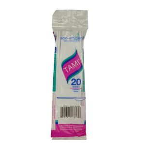 Cuchillo Tami Blanco x 20 unds
