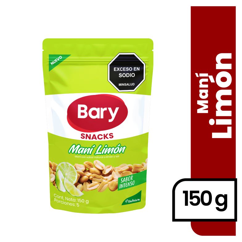 Maní BARY sabor intenso a limón (150  gr) img #1