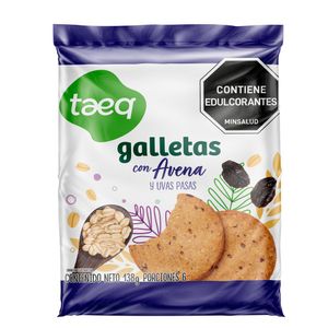 Galletas TAEQ avena uvas pasas (138 gr)
