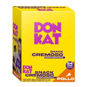 Alimento para gatos DON KAT snack cremoso pollo (288 gr)