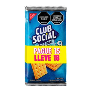 Galletas CLUB SOCIAL original x18und (2 und)