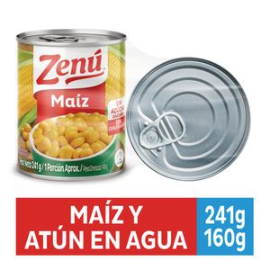 Maíz ZENU atún en agua (401 gr)