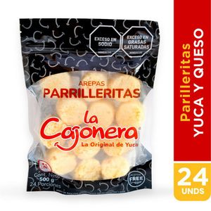 Arepas de yuca LA CAJONERA yuca y queso (500 gr)
