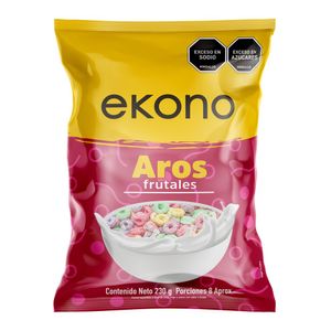 Cereal EKONO aros sabor a fruta (230 gr)