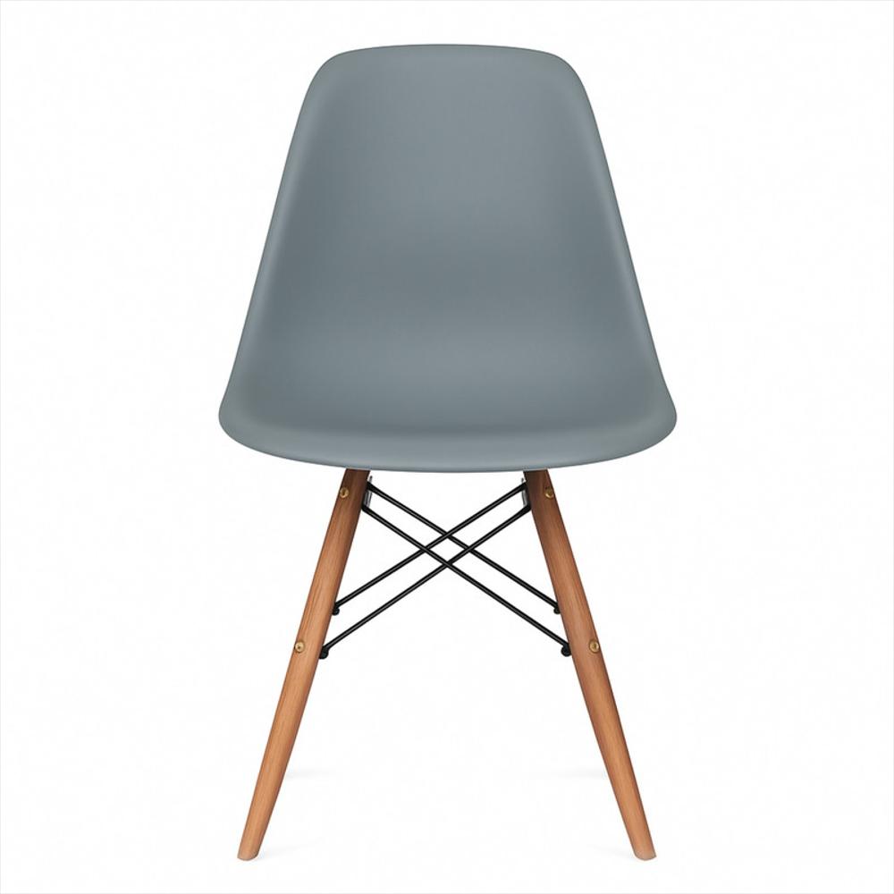 Silla Eames De Diseño Color Gris Oscuro img #1