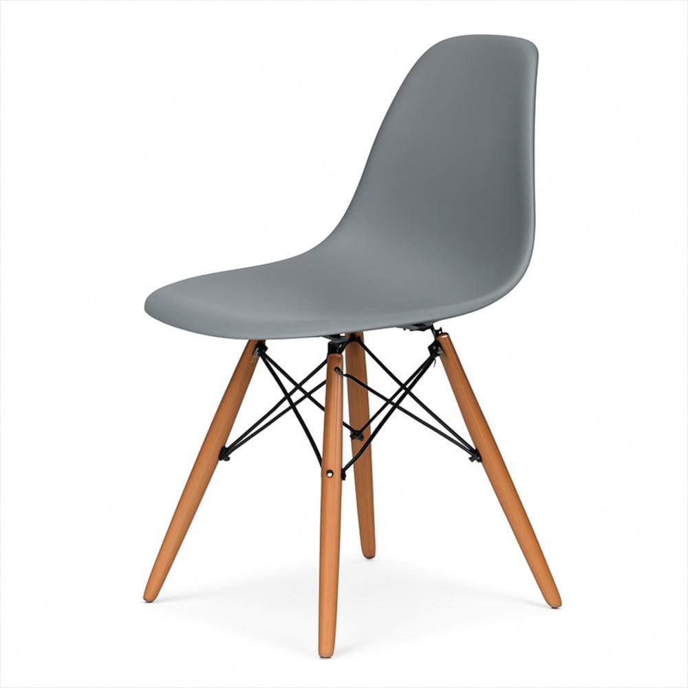 Silla Eames De Diseño Color Gris Oscuro img #8