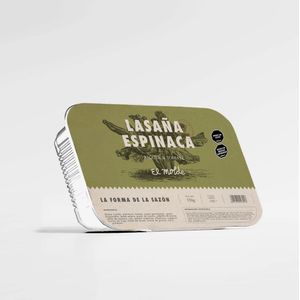 Lasaña EL MOLDE TRADICION CASERA espinaca ricota y tomate (350 gr)