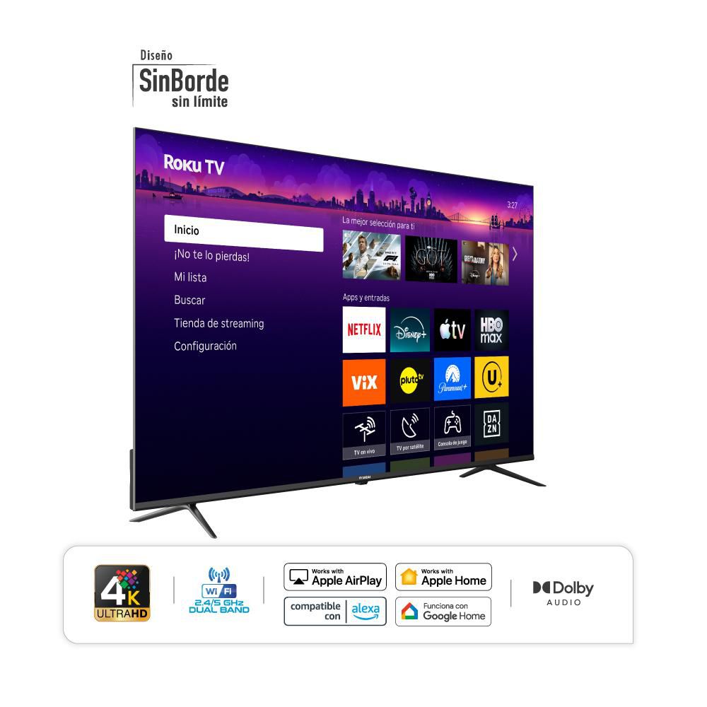 Televisor HYUNDAI 70 pulgadas QLED Uhd4K Smart TV HYLED7008QR img #2
