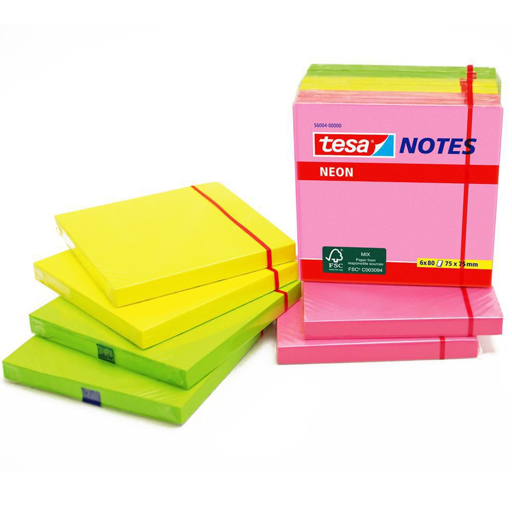 NOTAS ADHE NEON X3COL 75mm75mm  TESA img #2
