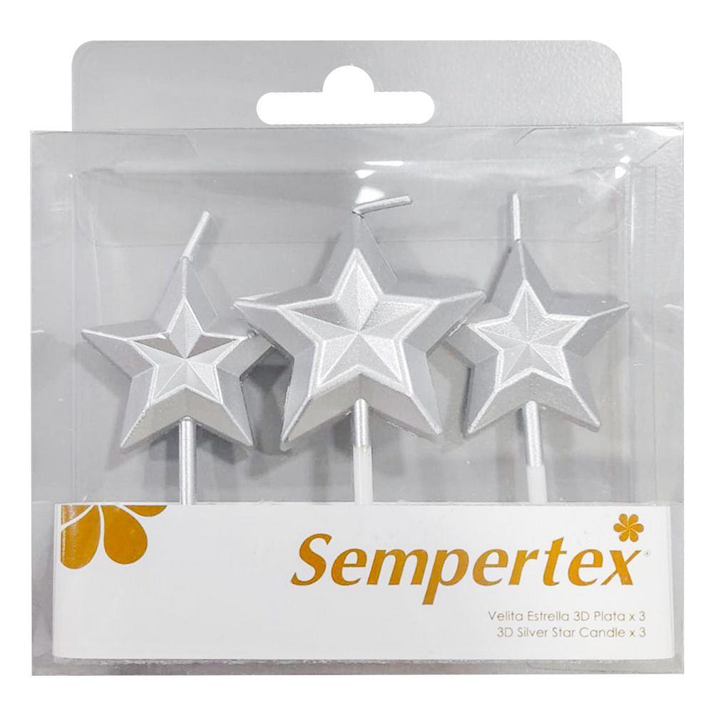 VELITA ESTRELLA PLATA 3D SEMPERTEX 7703340420189 img #1