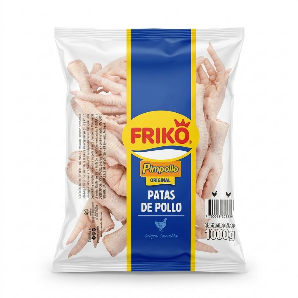 PATAS DE POLLO CONGELDAS X 1 KILO FRIKO HF 1000  gr img #1