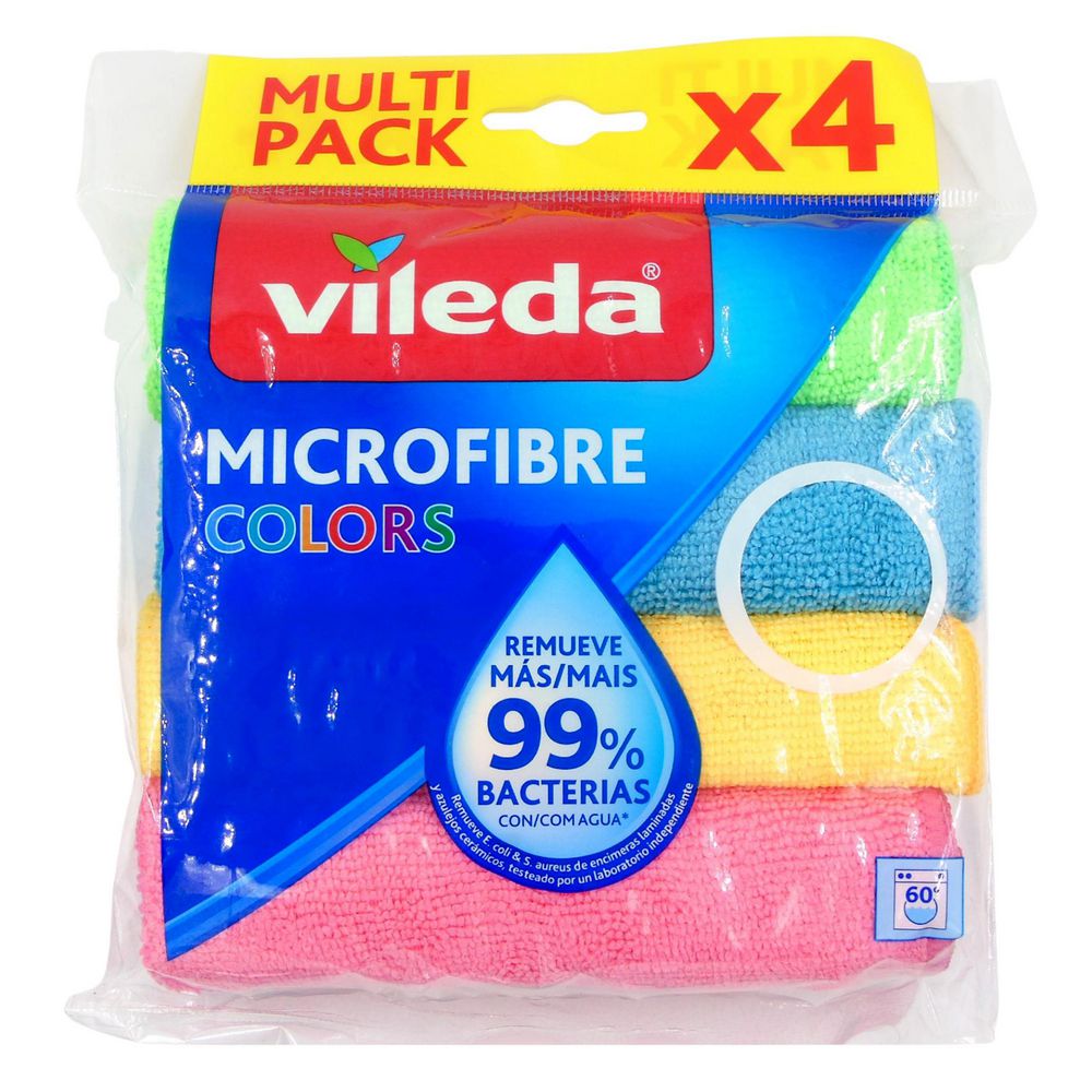 Pano VILEDA Multipack Microfibra Color (4  und) img #1