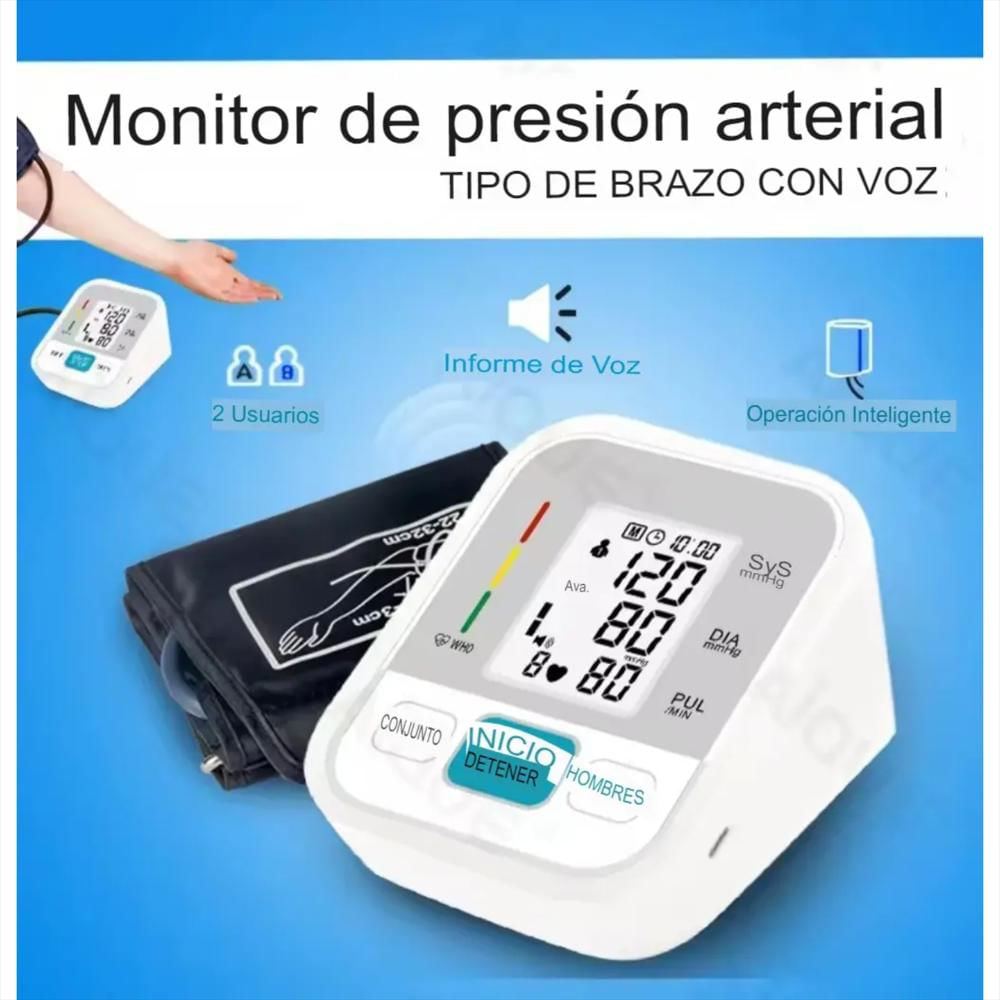Tensiómetro Digital De Brazo Automático Recargable 2Usuarios img #3
