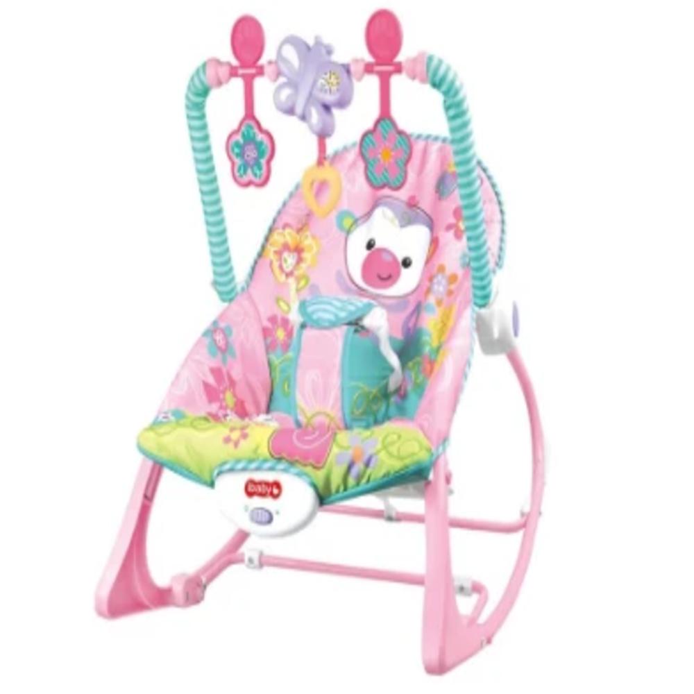 Silla Mecedora, Musical Para Bebe Rosado img #1