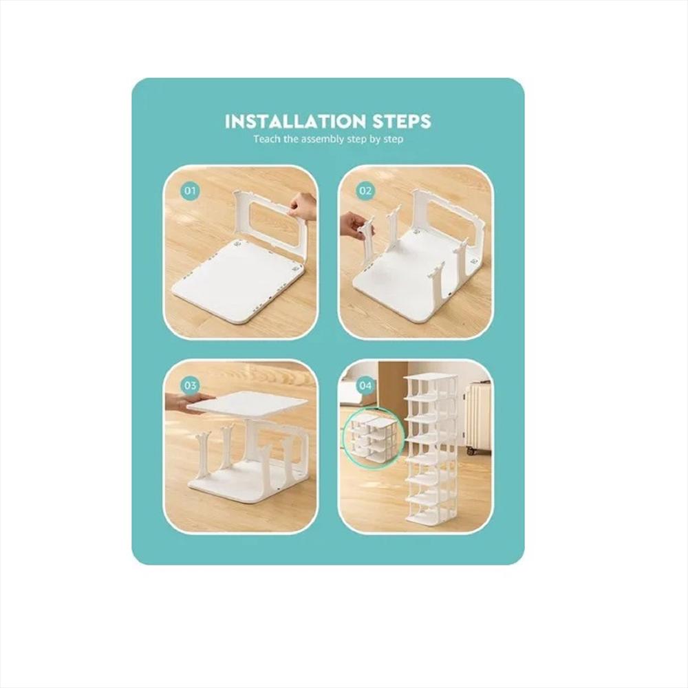 Zapatero Plastico 8 Niveles img #1