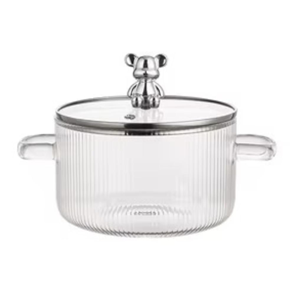Olla De Vidrio Resistente, Elegante Y Funcional img #1