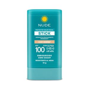 Protector solar NUDE en barra con color (18 gr)