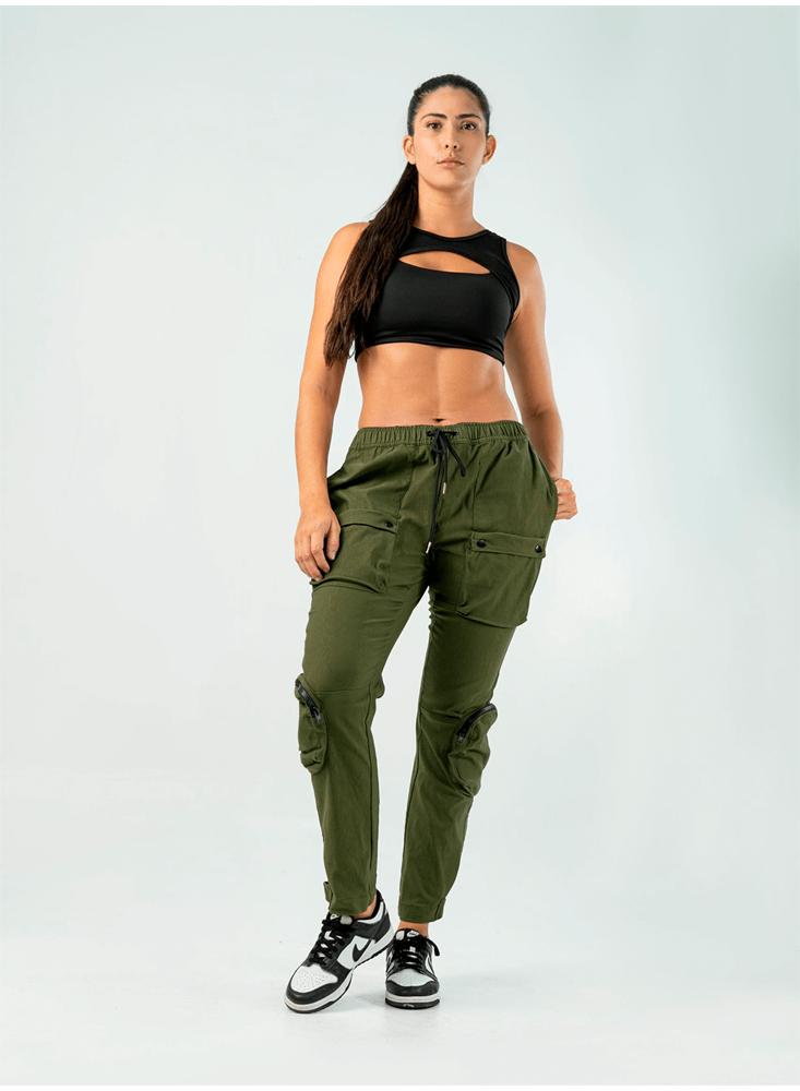 Pantalon Cargo Verde De Dama img #2