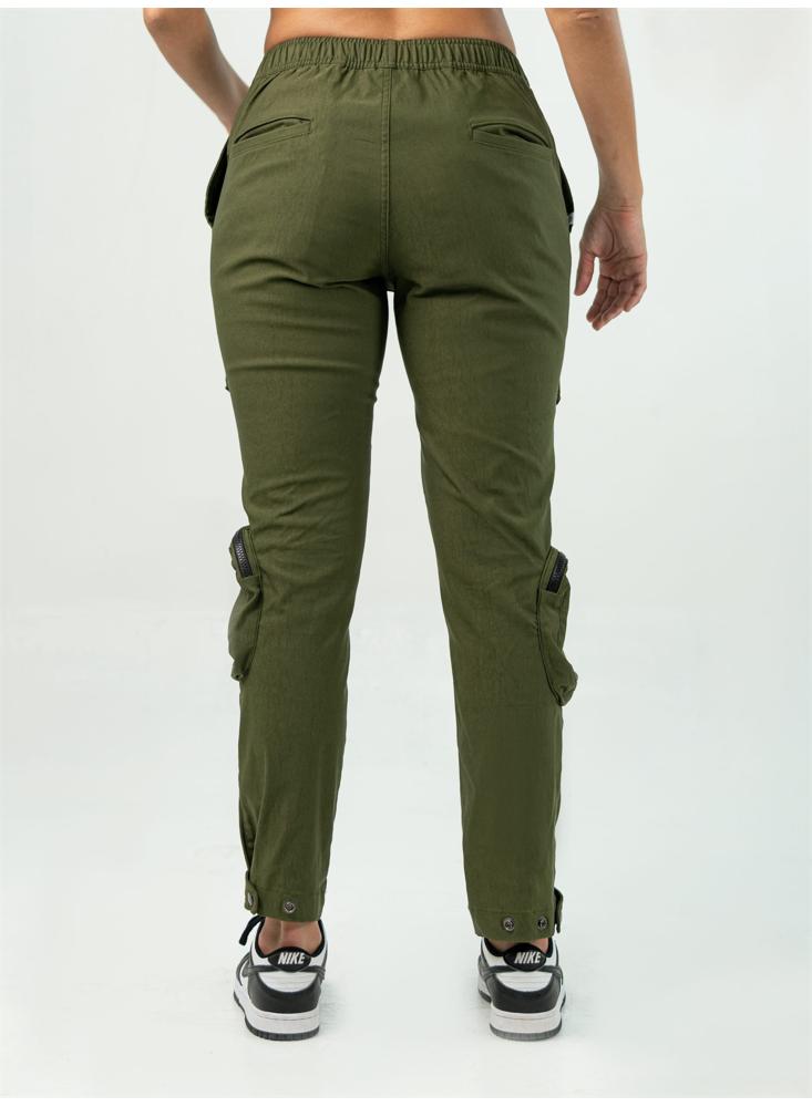 Pantalon Cargo Verde De Dama img #4