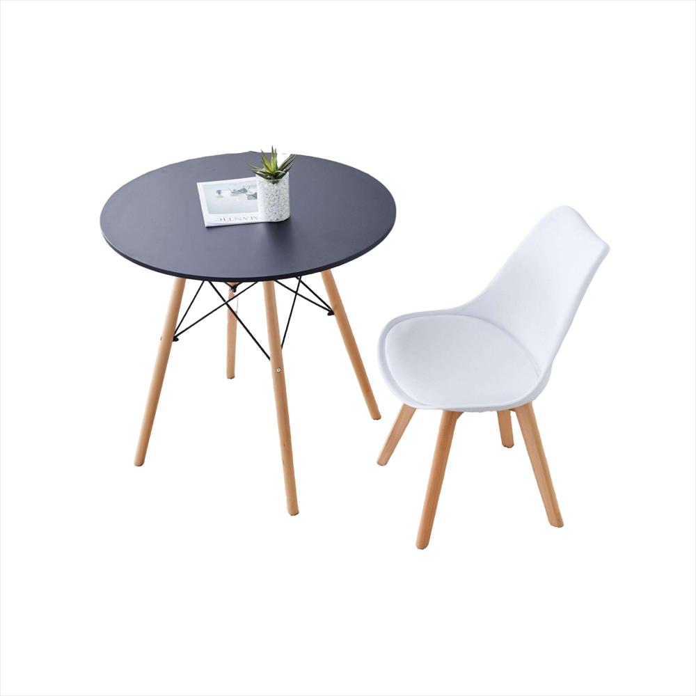 Mesa Eames Redonda 80 Cm Negra img #4