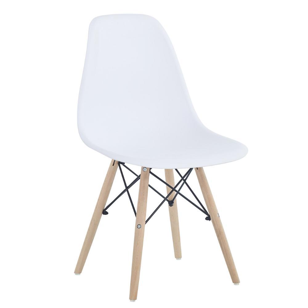 Silla Eames, Color Blanco, Con Patas De Madera img #1