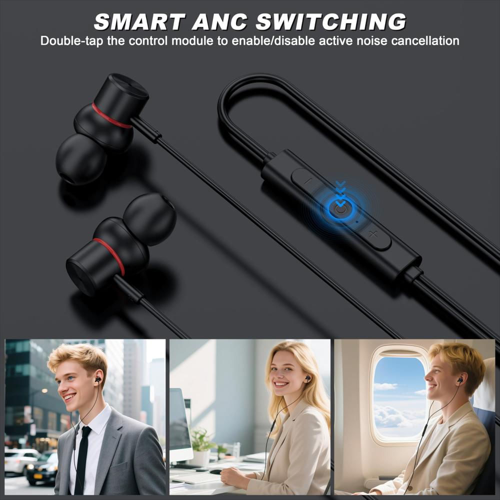 Audífonos Con Cable Usb C Keyronanc Anc Con Micrófono img #2