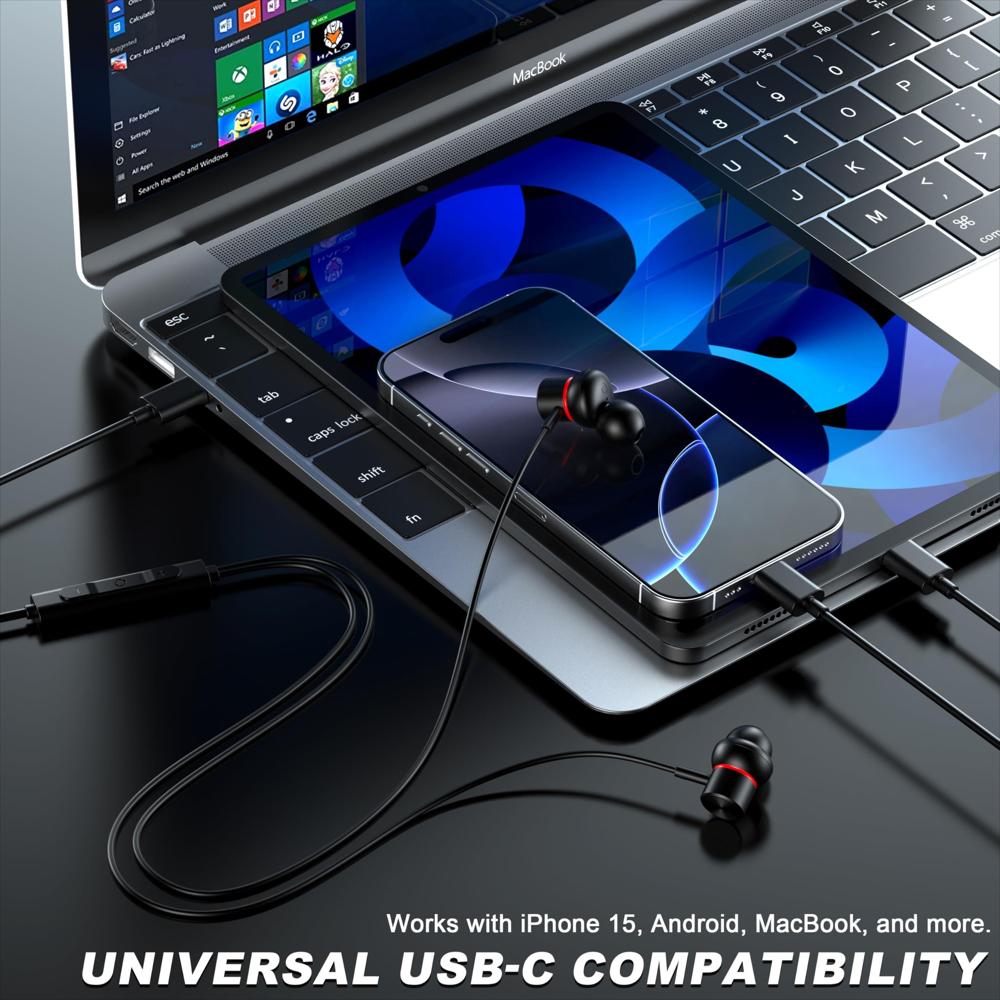 Audífonos Con Cable Usb C Keyronanc Anc Con Micrófono img #5