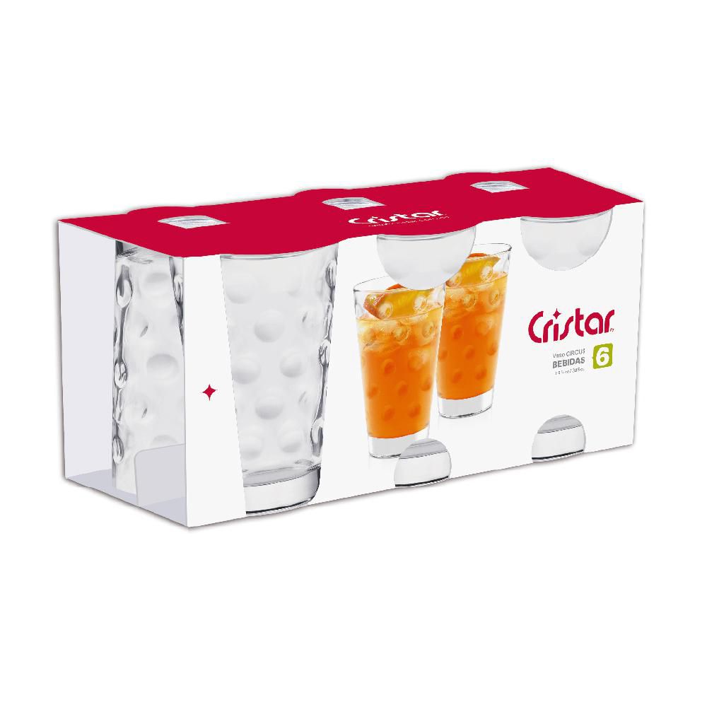 Vaso Alto Circus SetX6 CRISTAR 0619CL img #6