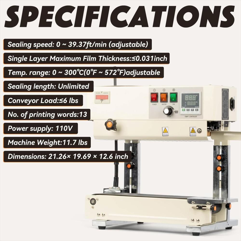 Selladora Continua Vertical U.S. Solid 650 W Automática img #2