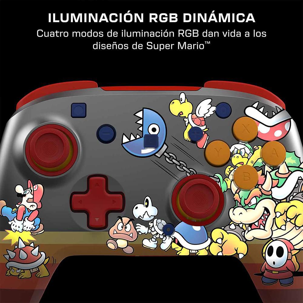 Control Nintendo Switch Rematch Inalámbricos Tropa Koopa Rojo   Gris img #4