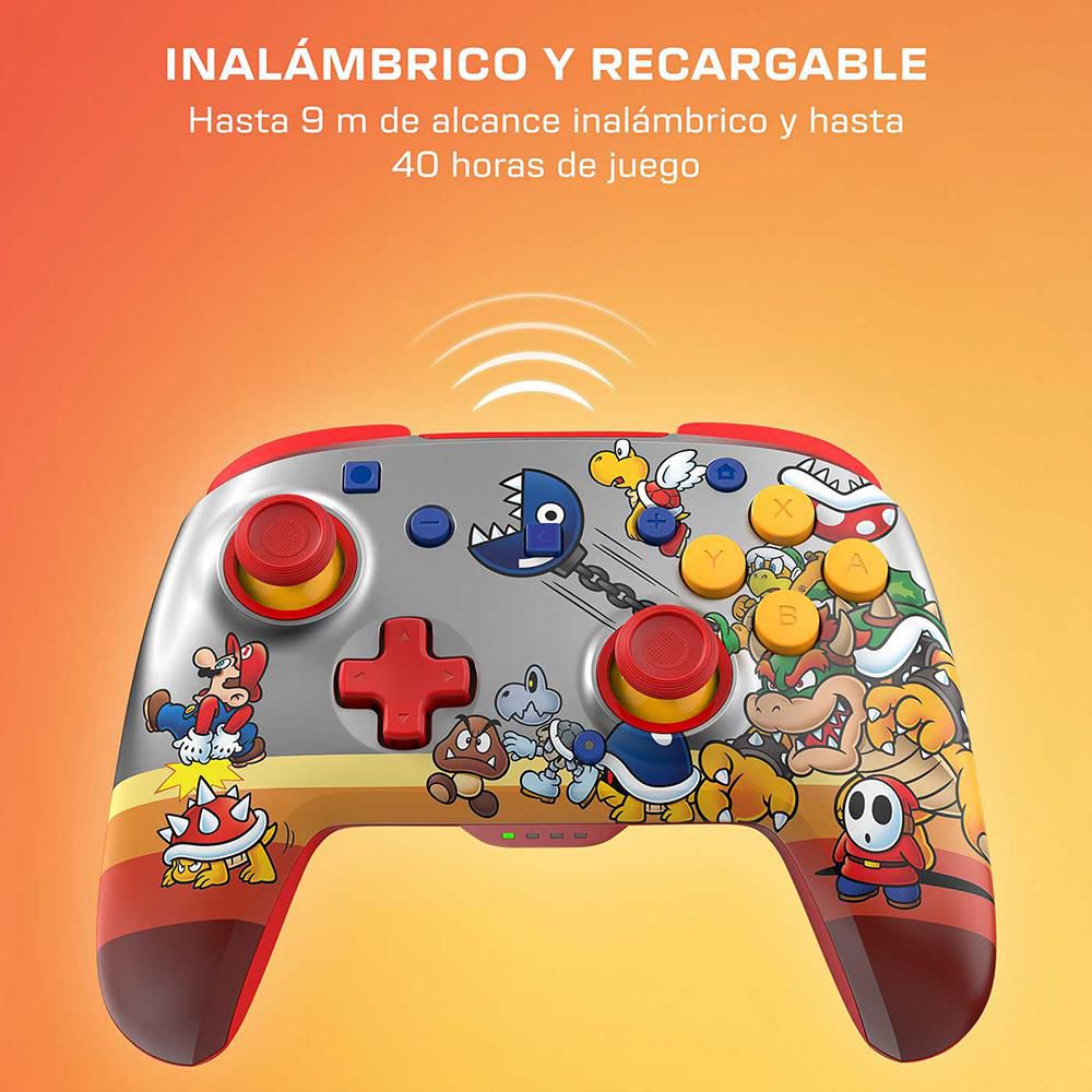 Control Nintendo Switch Rematch Inalámbricos Tropa Koopa Rojo   Gris img #5
