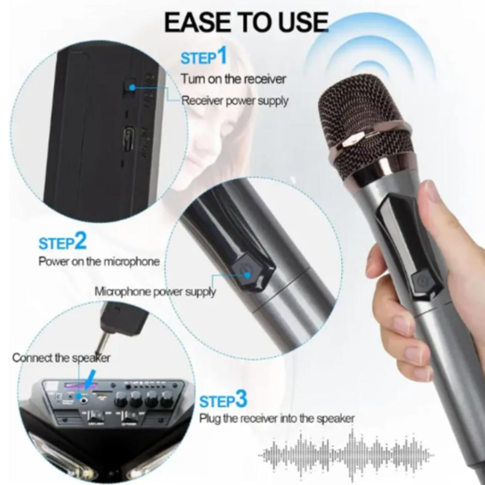 Microfono Profesional Inalambrico Recargable Ttd M55 img #4