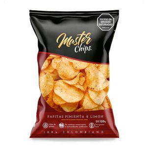 Papas MASTER CHIPS pimienta limón (120 gr)