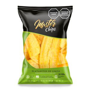 Platanitos MASTER CHIPS sabor limón (120 gr)
