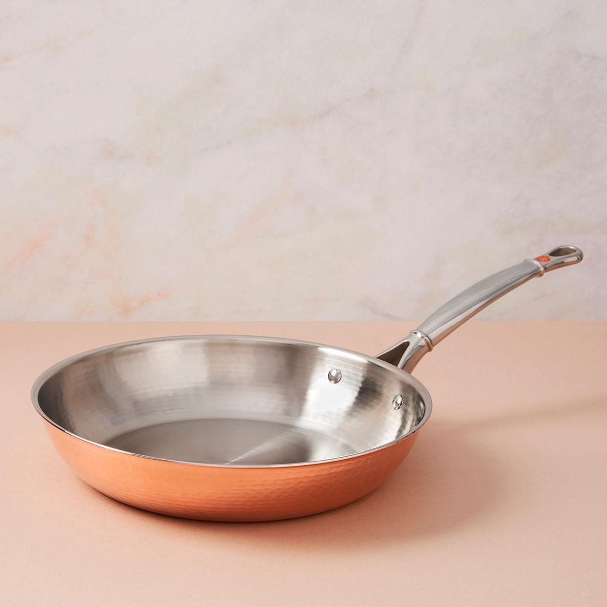 Sartén 25CM en Cobre, interior Acero Inox. Línea Ruffoni Symphonia Cupra .