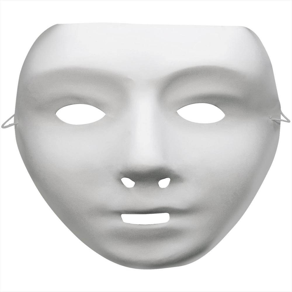 Máscara De Disfraz Robot Elástico Blanco img #1