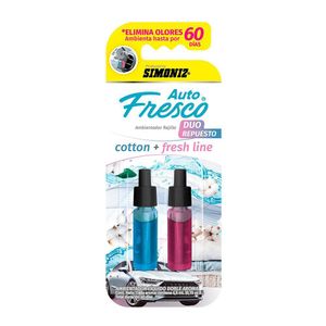 Repuesto Ambientador Líquido Dúo SIMONIZ Auto Fresco 4,5ml Ref. 108984