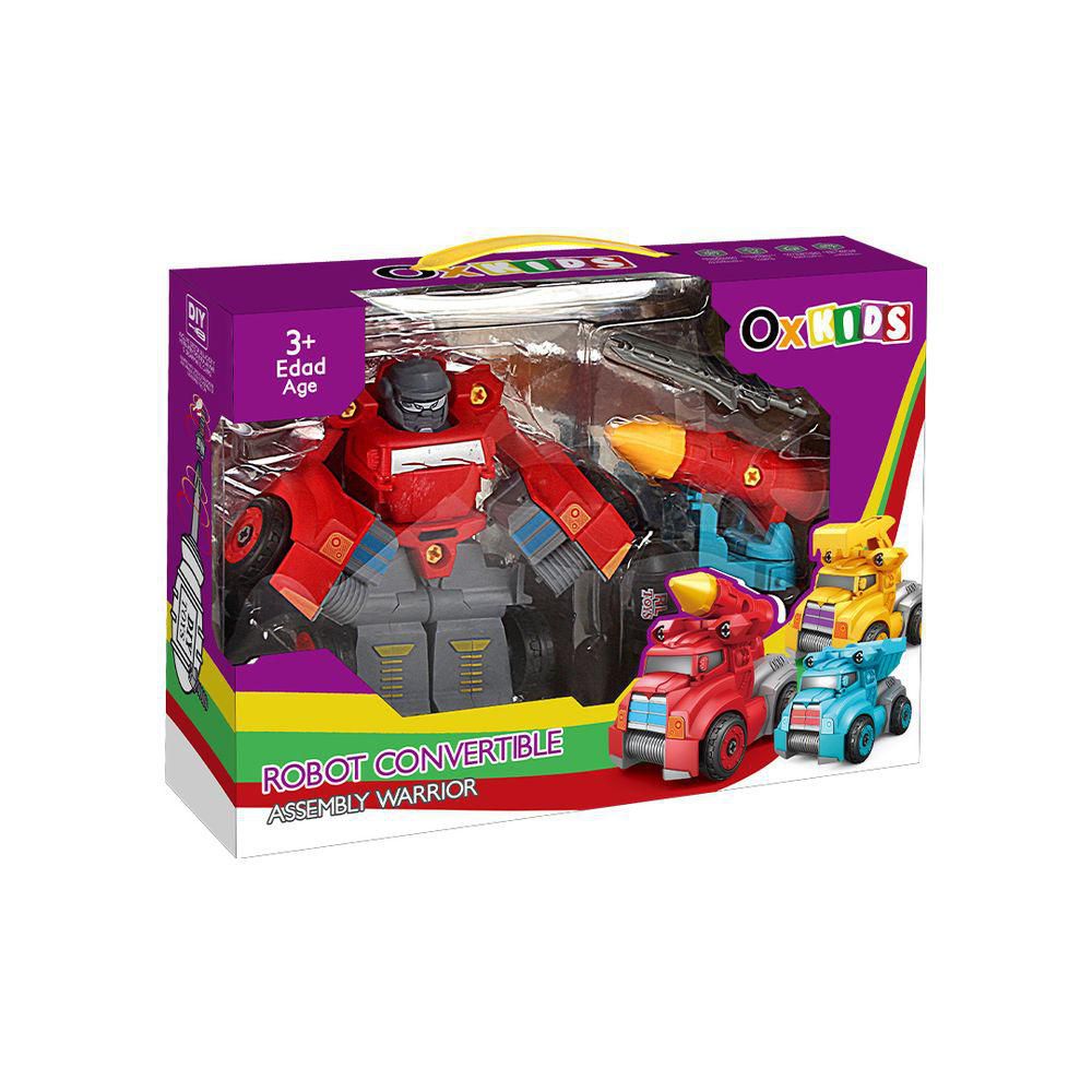 Robot Desmon Y Transforma Rojo OX TOYS img #1