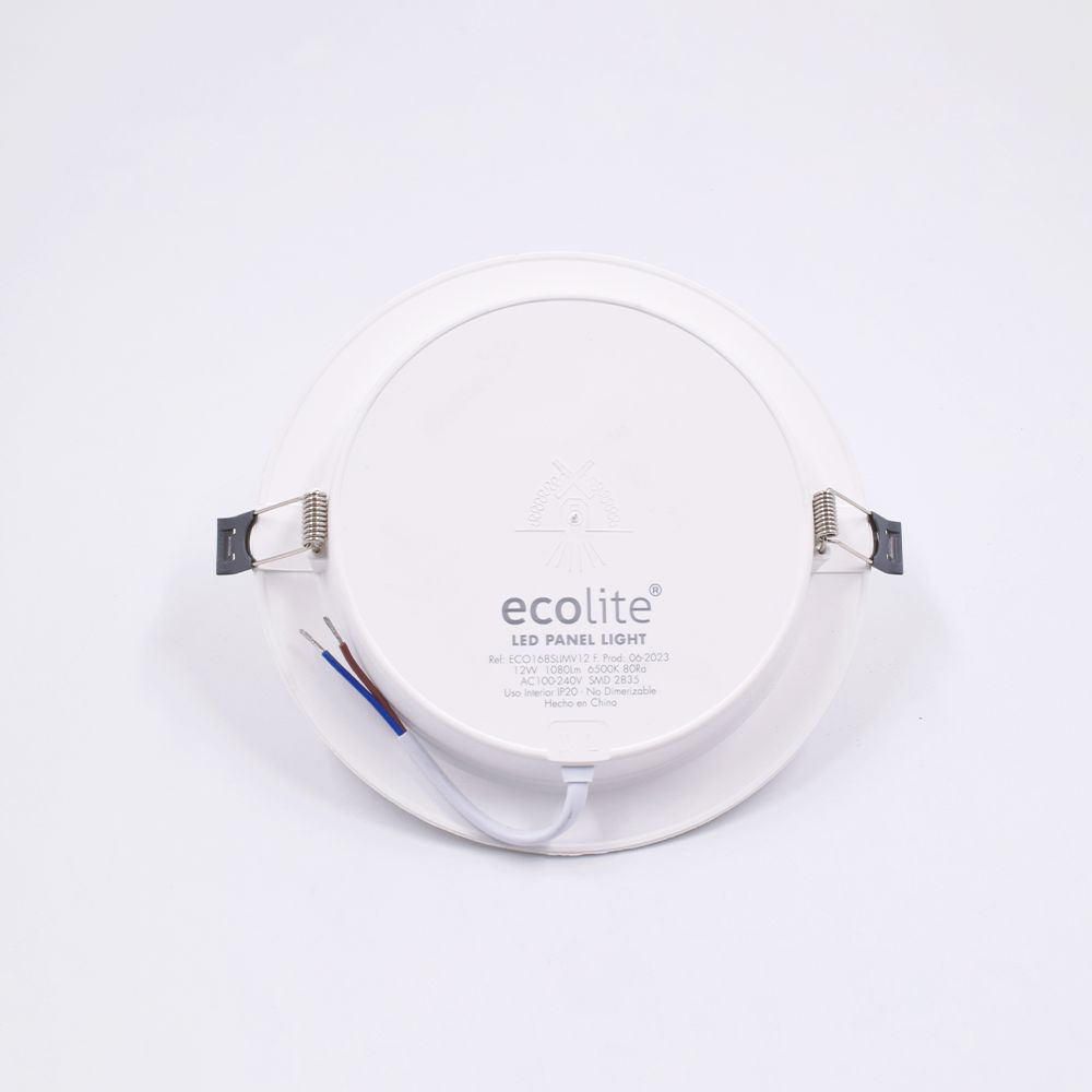 Panel Led Frío Incrusta Redondo 12W ECOLITE ECO168SLIMV12 img #4