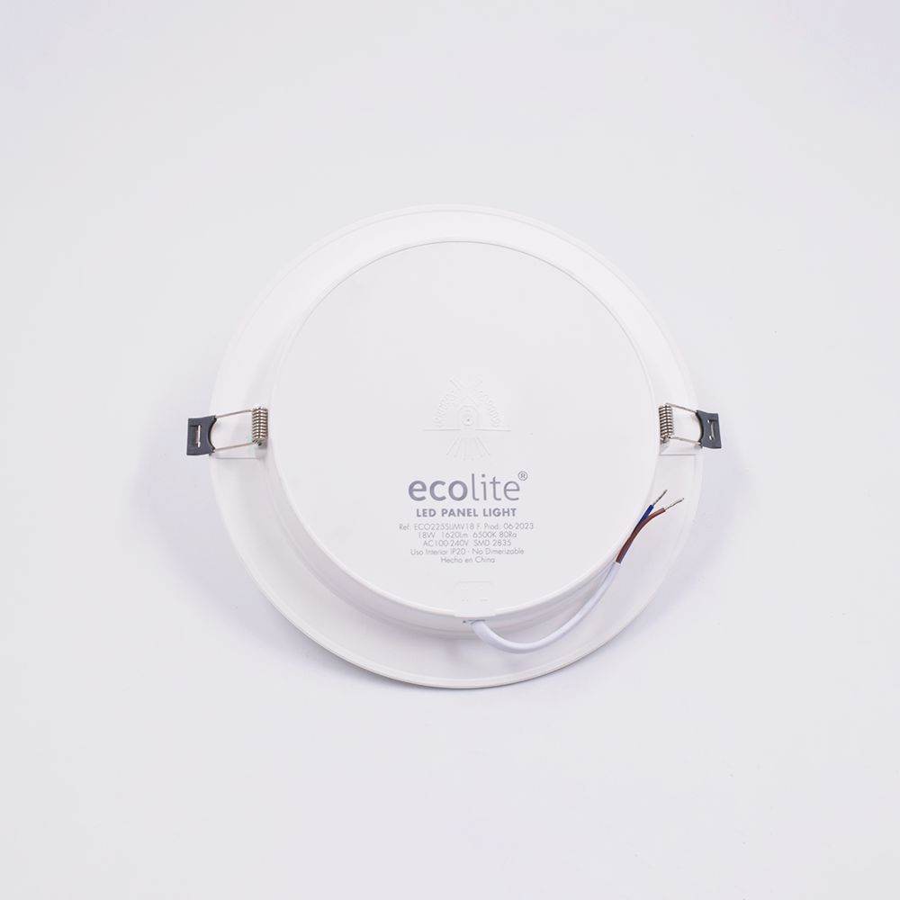 Panel Led Frío Incrusta Redondo 18W ECOLITE ECO225SLIMV18 img #4