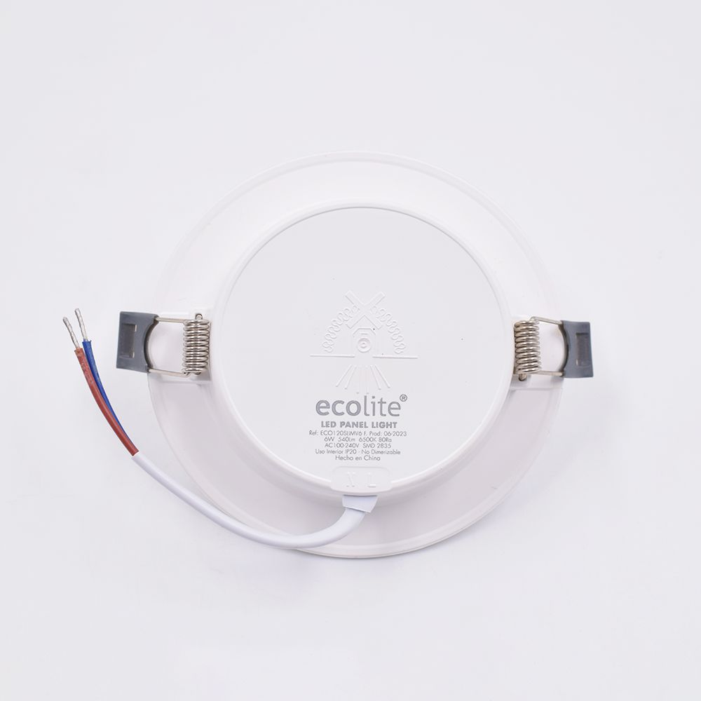 Panel Led Frío Incrustar Redondo 6W ECOLITE ECO120SLIMV6 img #4