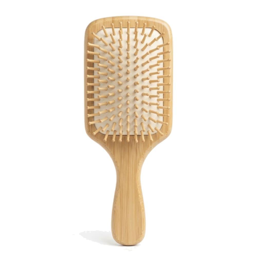 Cepillo De Bambú Plano Para Cabello Con Cerdas En Bambú img #1