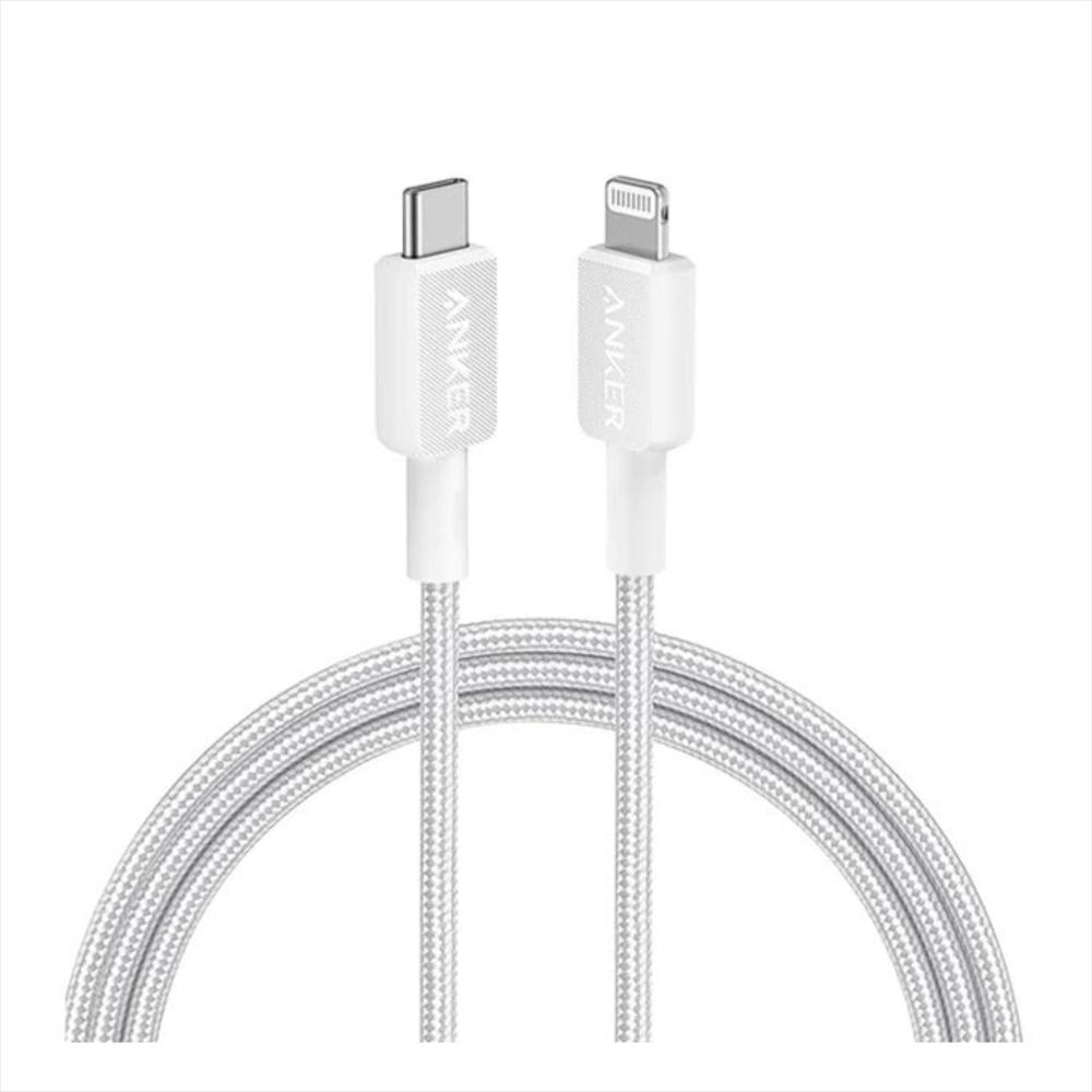 Cable Usb C A Lightning Anker 3226Ft Braided Blaco img #1