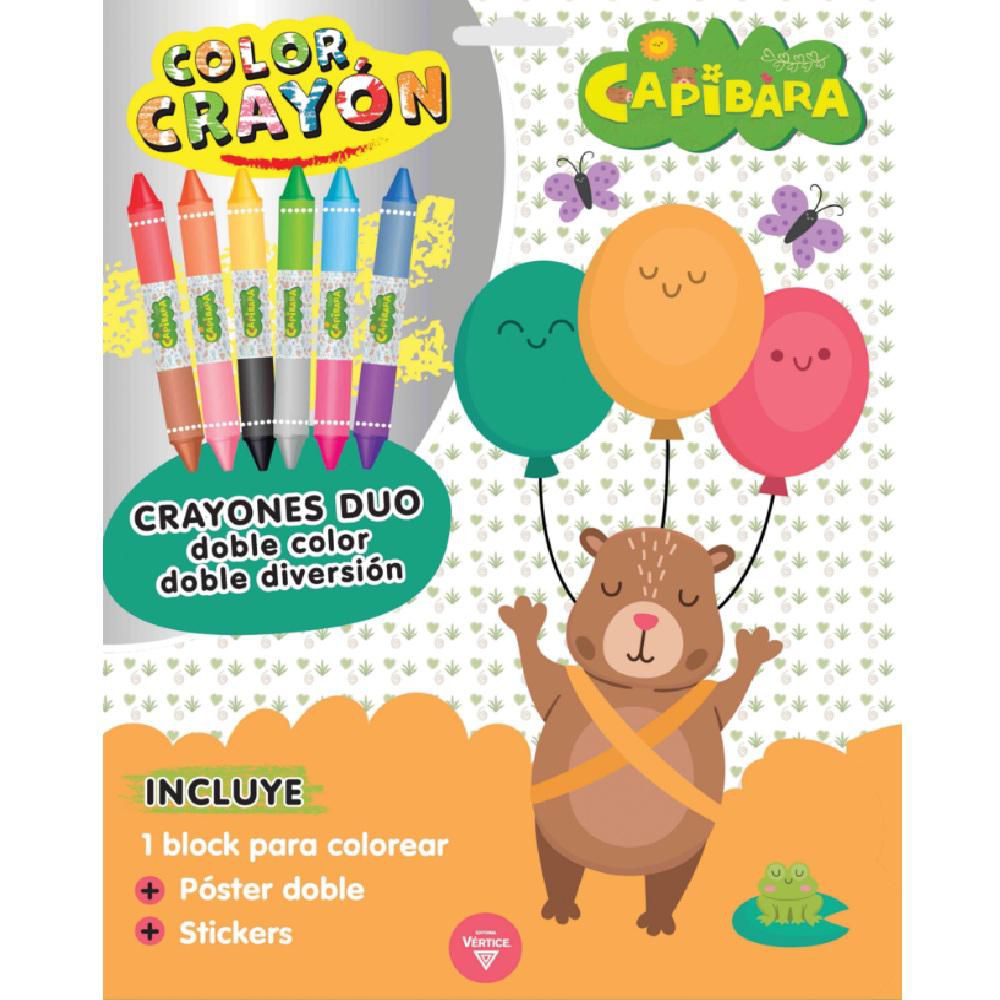 Color crayon. Capibara, Vértice img #1