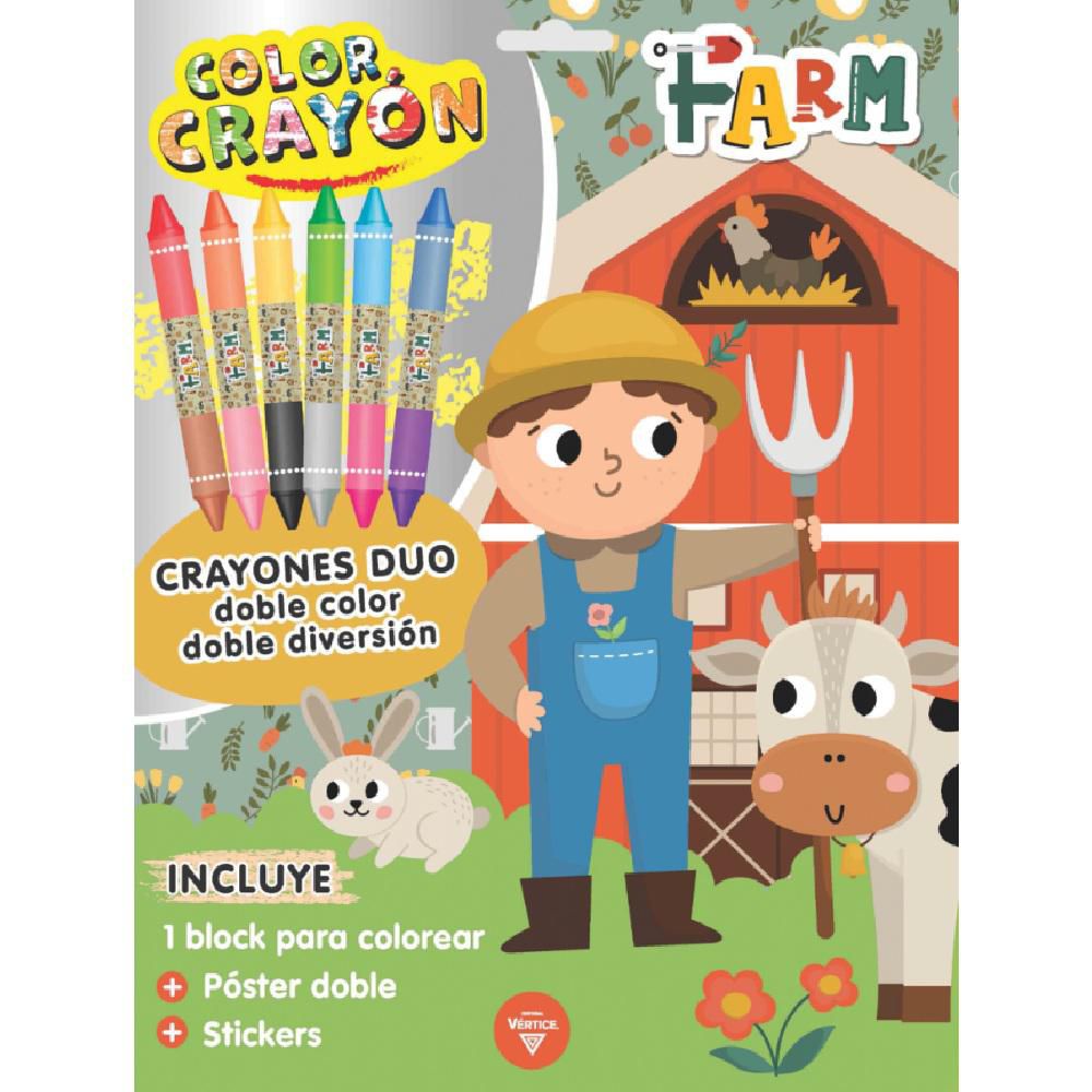 Color crayon. Farm, Vértice img #1