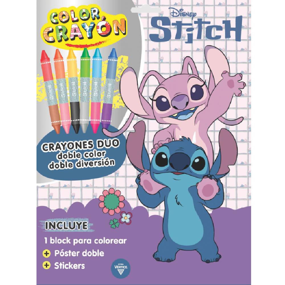 Color crayon. Stitch, Disney img #1